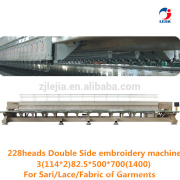 Lejia High efficiency double sides head Computerized Embroidery Machinery